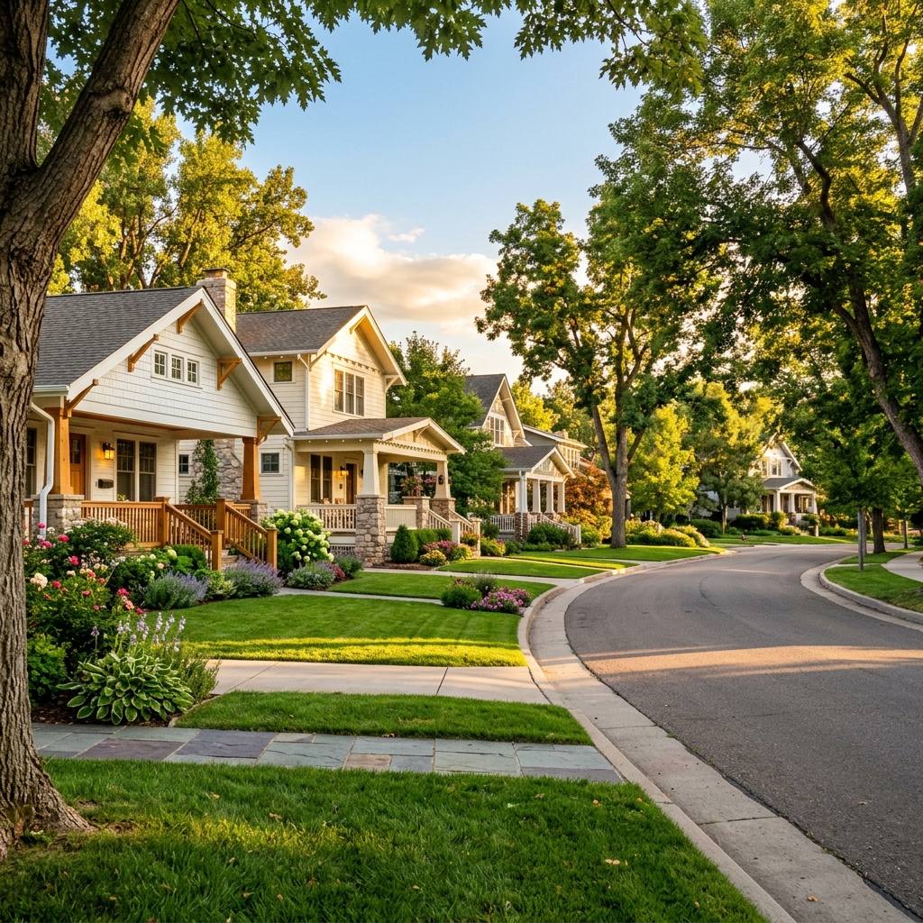 Denver craftsman neighborhood street